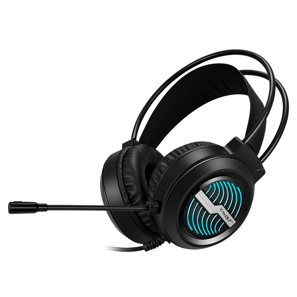 T-WOLF Thunder Wolf H140 Headset Computer Headset Laptop Luminous