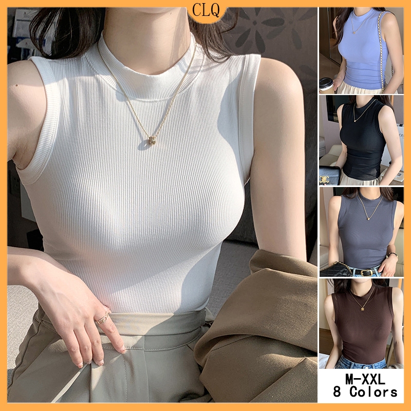 Sando For Woman Boat Neck Sleeveless Black Inner Top Summer Fashion ...