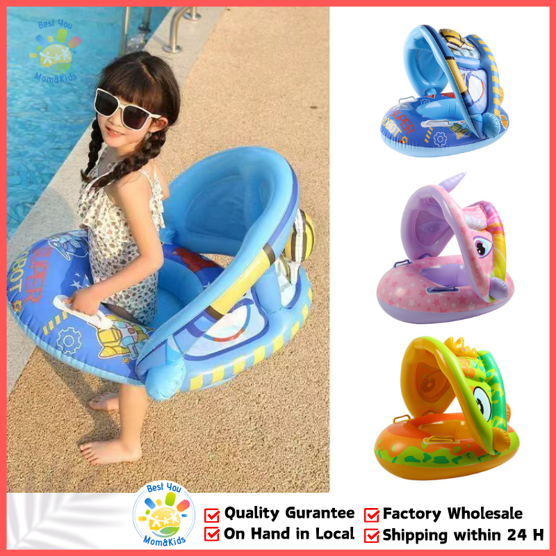 Super Robot Salbabida Floaters for Kids Pink Unicorn Swimming Floater ...