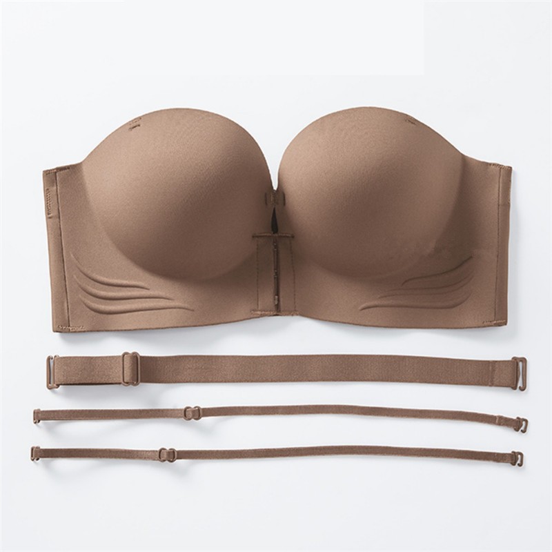 【3 cm Cup】 Young Girl Thick Sponge Front Closure Small Chest Bra Women ...