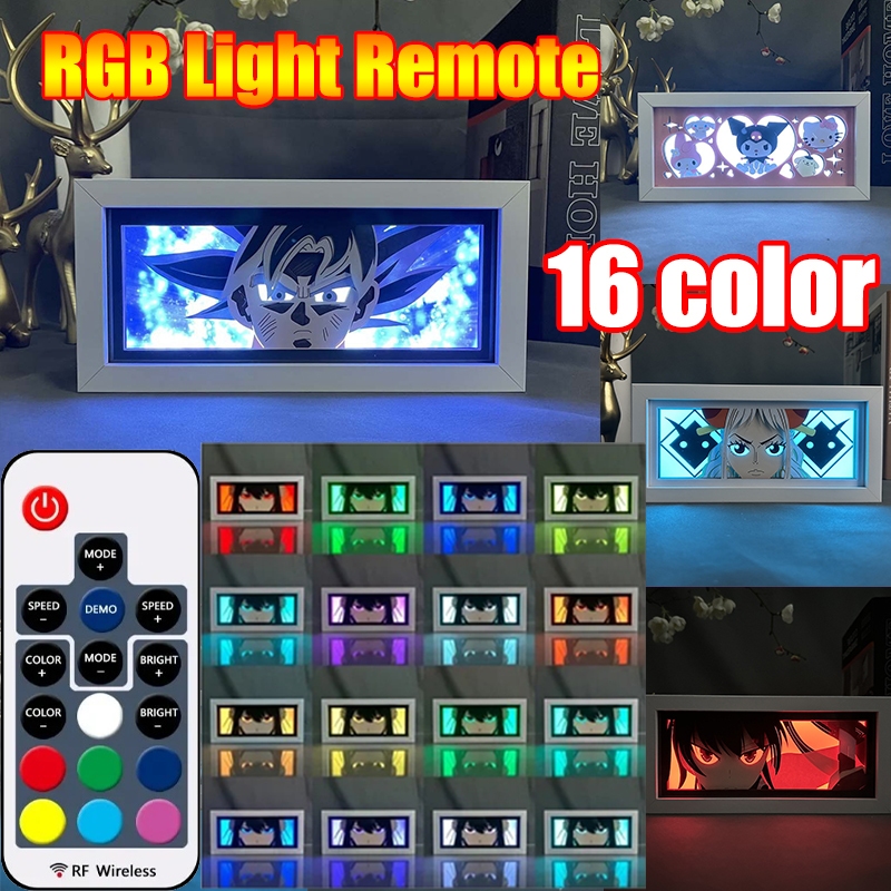 16 color RGB Remote control light adjustable Anime one piece Dragon ...