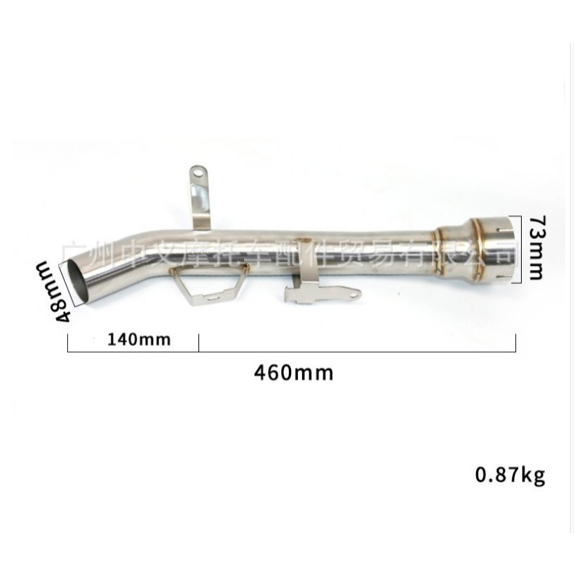 for kawasaki z900 intermediate pipe remove catalyst exhaust pipe