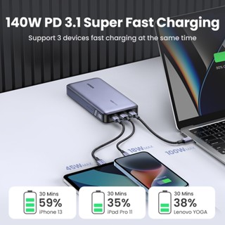 UGREEN Powerbank 145W Max Laptop Fast Charging, 100W 25000mAh Portable ...