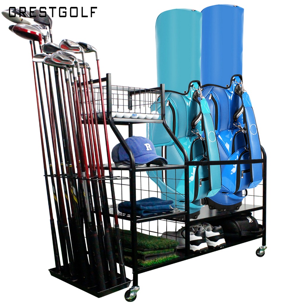 Golf bag/club storage rack display rack Golf equipment storage shelf ...