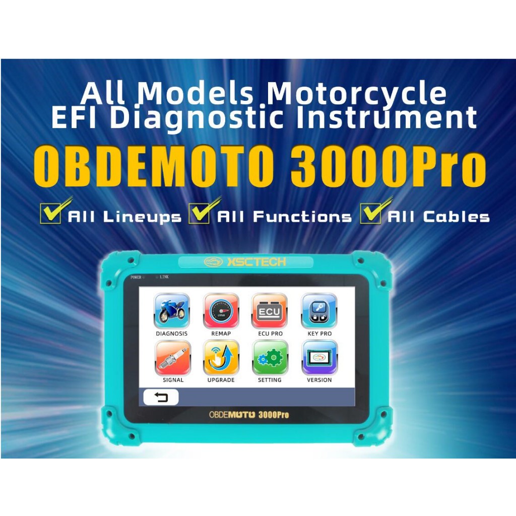 OBDEMOTO 3000Pro MST-3000PRO Motorbike Tool Diagnostic Motorbike Master ...