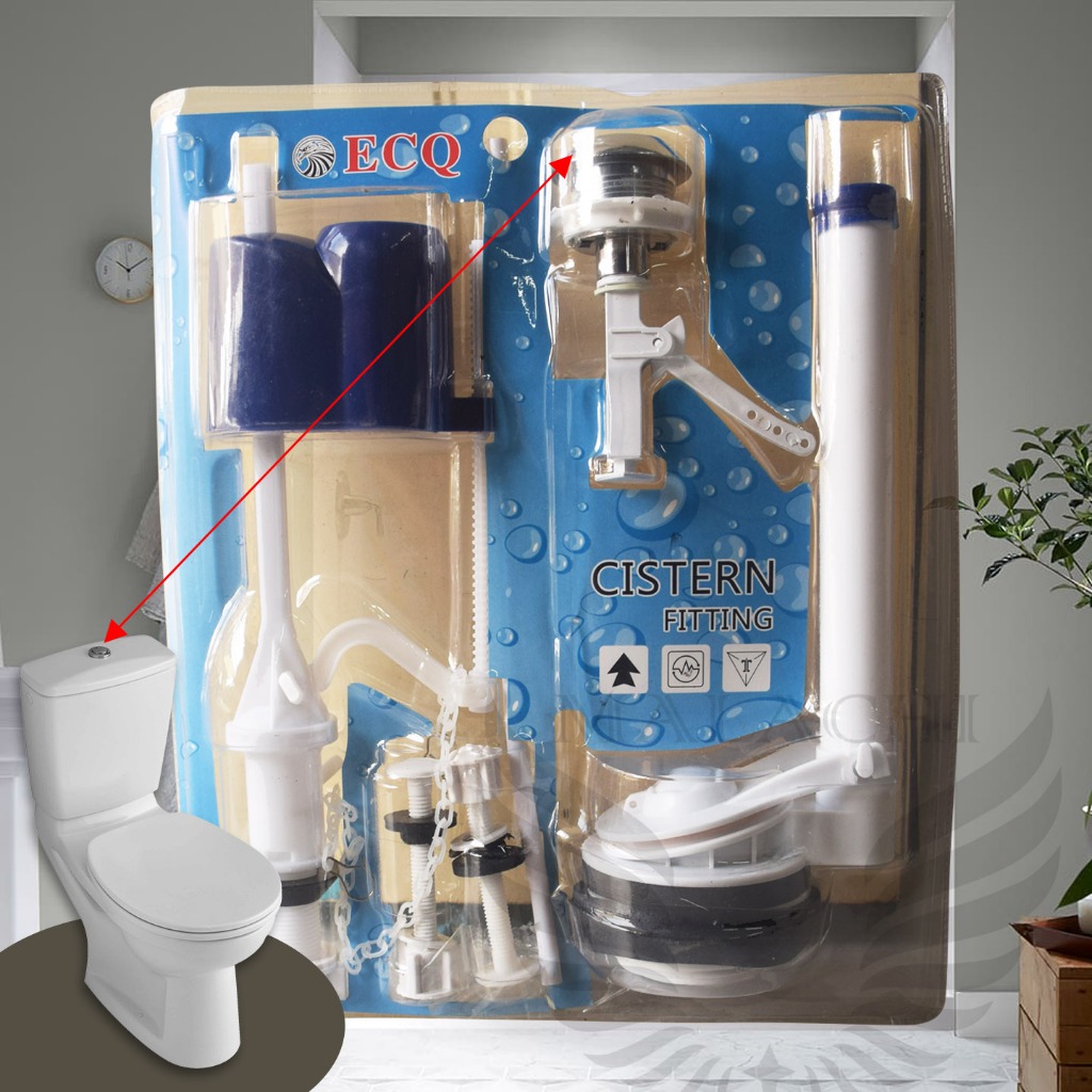 【Upgrade version + Immediate delivery】1 SET ECQ CISTERN FITTINGS WATER ...