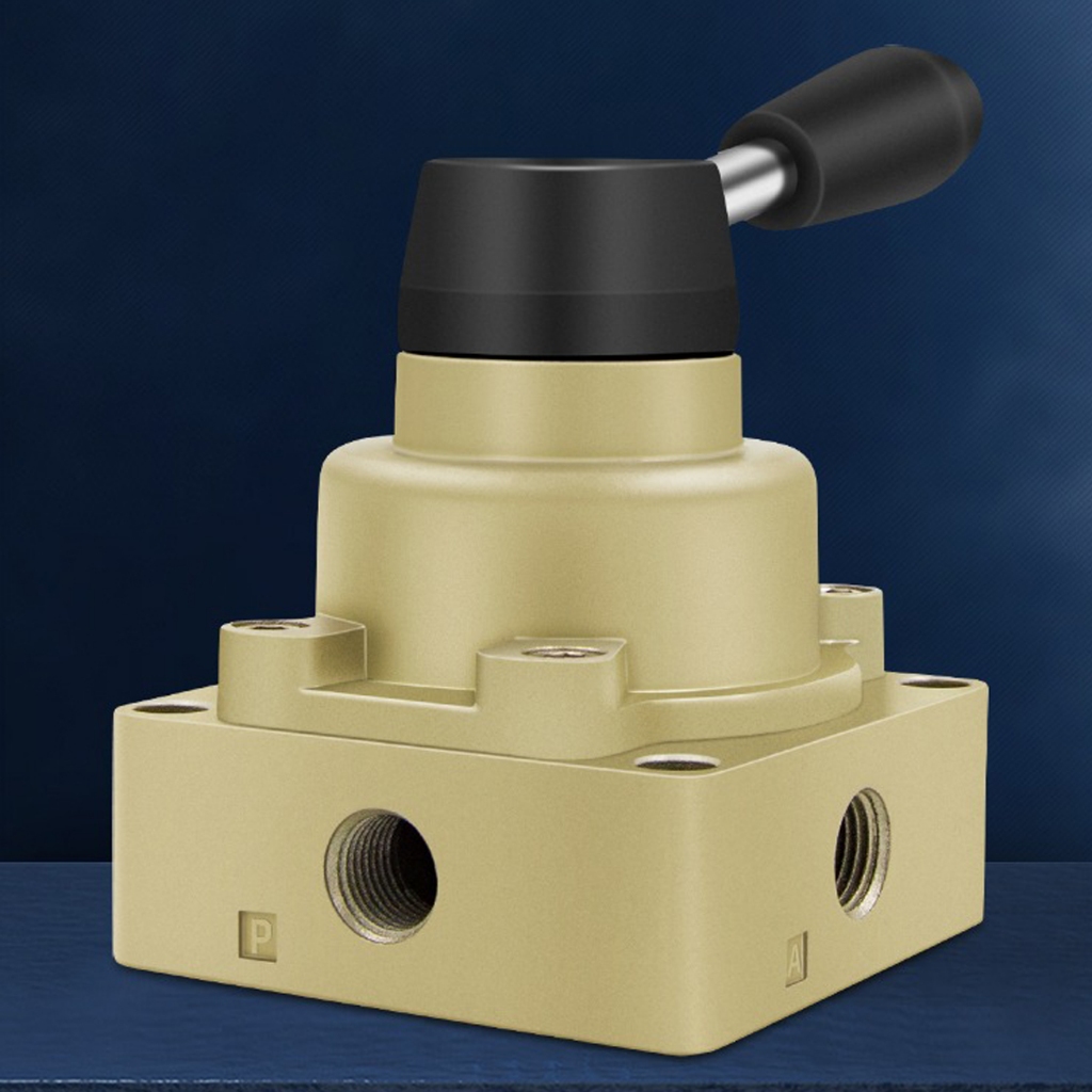 HV Pneumatic Switch HV-02/03/04 Manual Directional Three Position Four ...