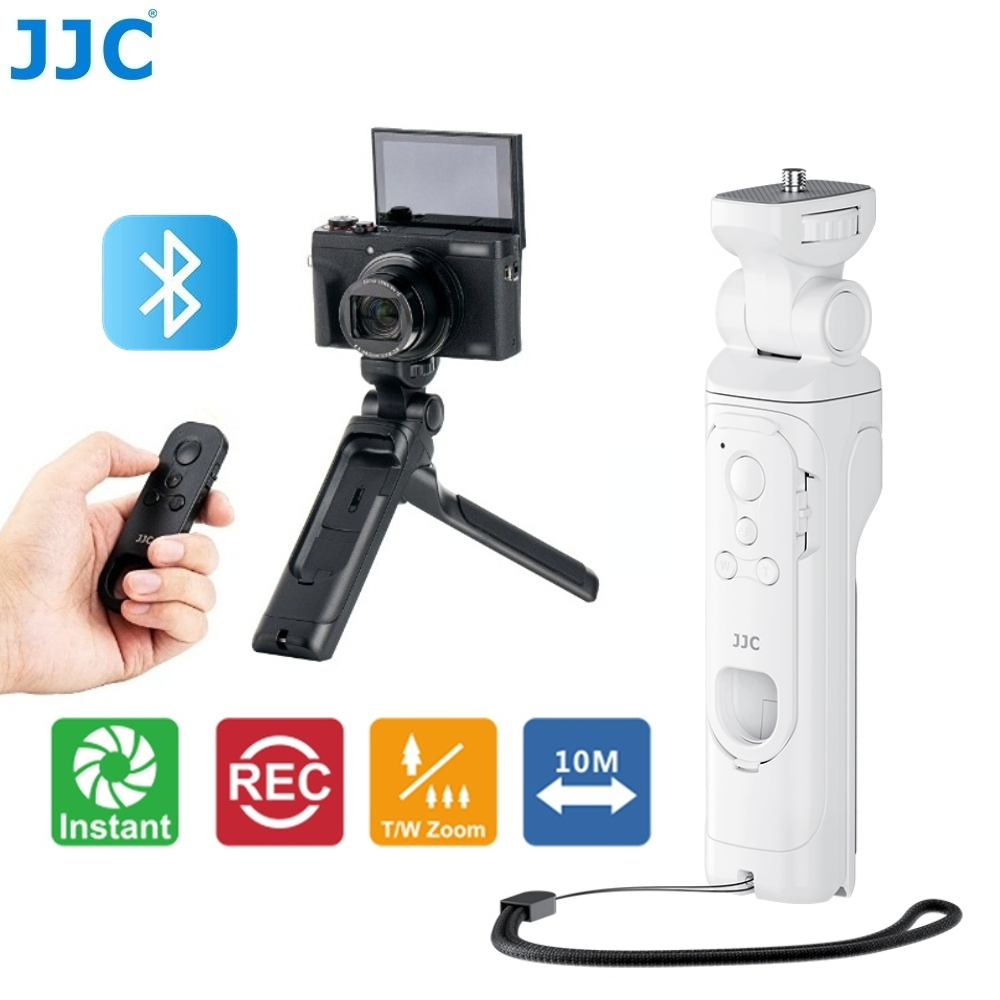 JJC HG-100TBR Mini Tripod Grip With Bluetooth Wireless Remote Control for  Canon EOS R50 R50V R10 R8 R7 R6 II R5 II R3 R1 RP R R100 M6 Mark II M50  Mark