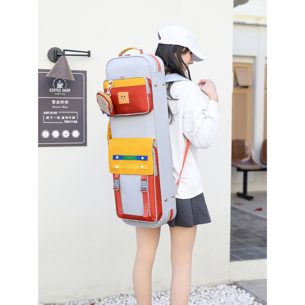 Violin Box 4/4 Fashion Exclusive Fresh Ladies Contrast Color Stitching ...