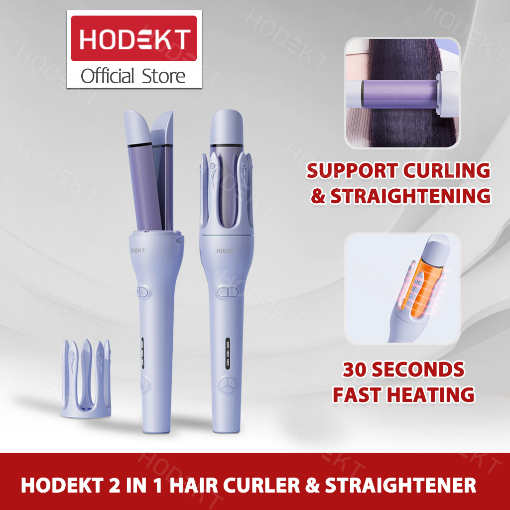 HODEKT 2 In 1 Hair Curler And Straightener Automatic Curler Iron Ceramic Curling Curler Fast Heating Shopee Philippines