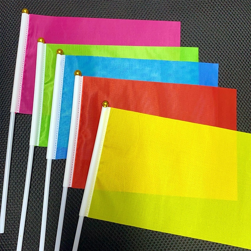 Bunting Flag Mini Solid Flags Small Square Flag Signal Flags Handheld ...