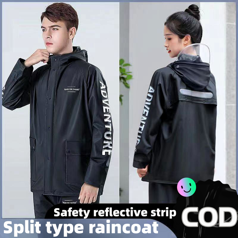 Split style raincoat rainpants waterproof PVC raincoat outdoor cycling ...