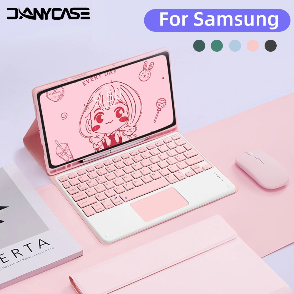 Touchpad Samsung S6 Lite Tab Keyboard Magnetic Bluetooth