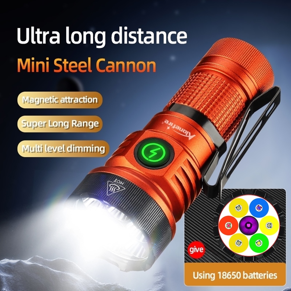 Alonefire X78 7xLED High Bright White/Red/Green/Blue/365nm UV Light ...