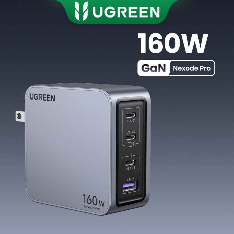 UGREEN 100W 160W Gallium Nitride Flash Charger With 1.5 Meter Cable Pro ...