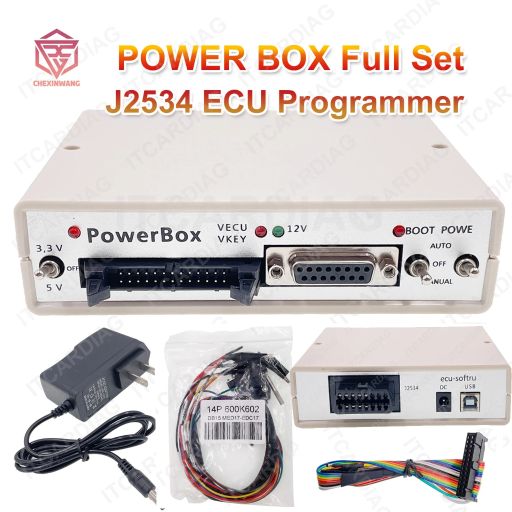 Power Box ECU Programmer JTAG PowerBox for PCM Flash Via J2534 Work ...