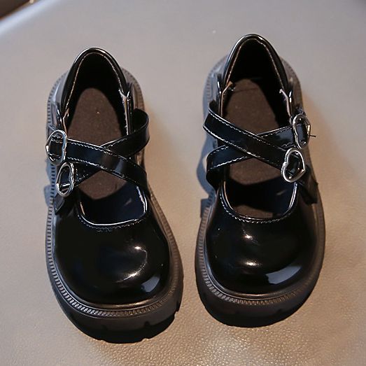 Kids Mary Janes for kids girls Leather Round Toe Princess Shoes 2024New