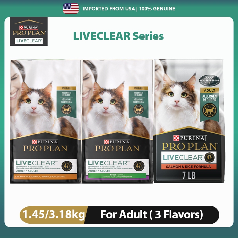 Purina Pro Plan LIVECLEAR Indoor Cat Food, Allergen Reducing, Turkey ...