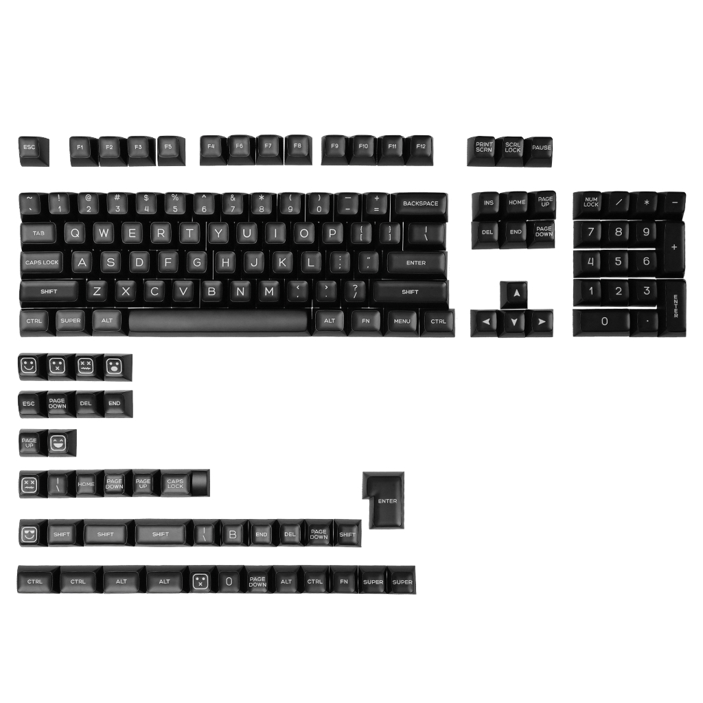 xvx Black jade translucent Series 142-Key SA Profile Double-Shot PBT ...