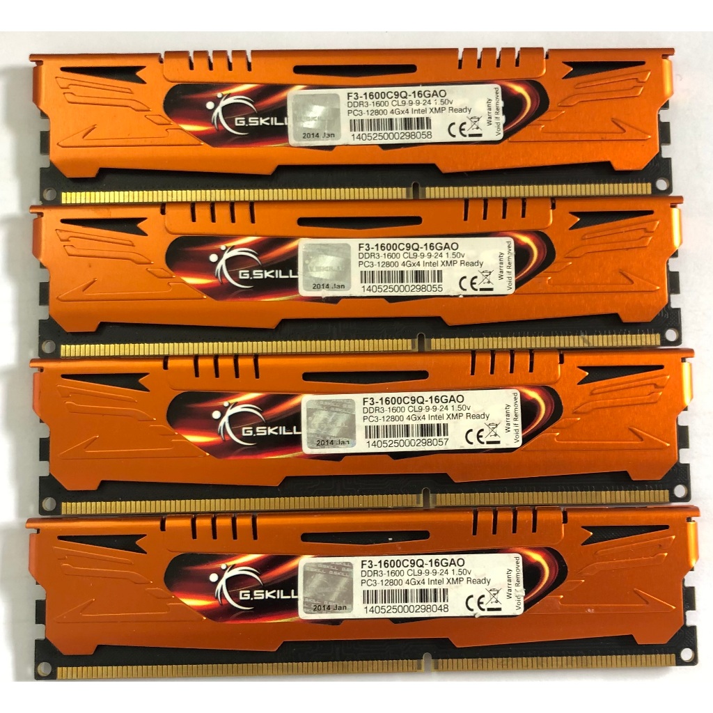 G.Skill F3-1866C9D-16GXM (DDR3-1866 CL9 8GB×2)(中古品)