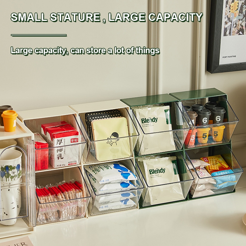 Coffee Capsule Storage Box Acrylic Tea Bag Container Condiment ...