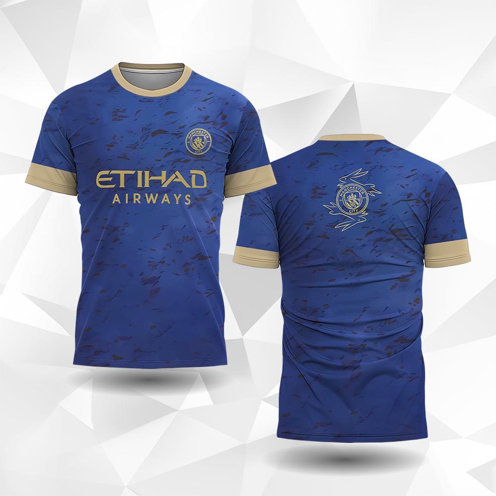 Customized Shirt, 2024 Manchester Club Champions League Sports T-shirt 