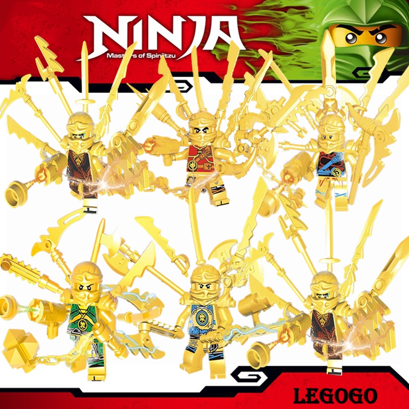 limited edition 6pcs Ninjago Puzzle Building Block Set Crystal Ninja ...