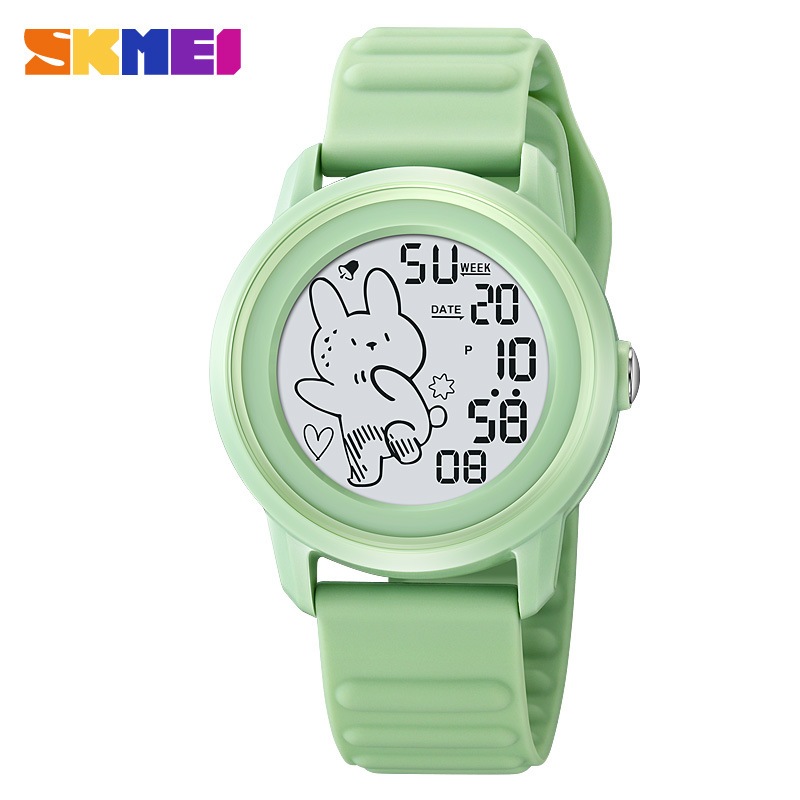 SKMEI Cute Cartoon Rabbit Pattern Countdown Men Watchs Sport Digital ...