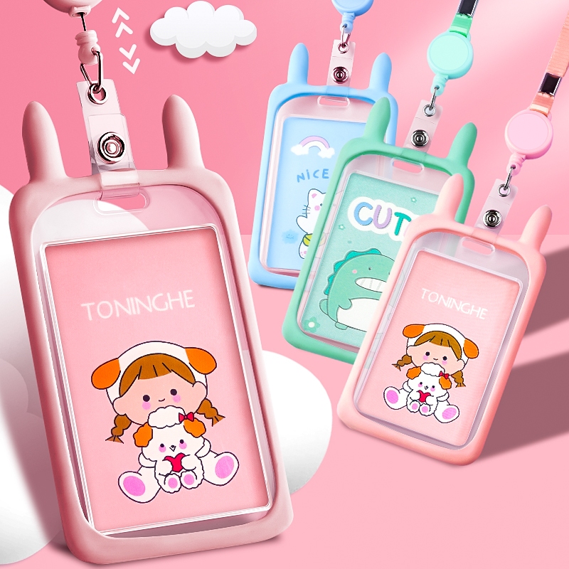 Card Holder Cartoon Card Holder Photo Card Protector Transparent Card ...