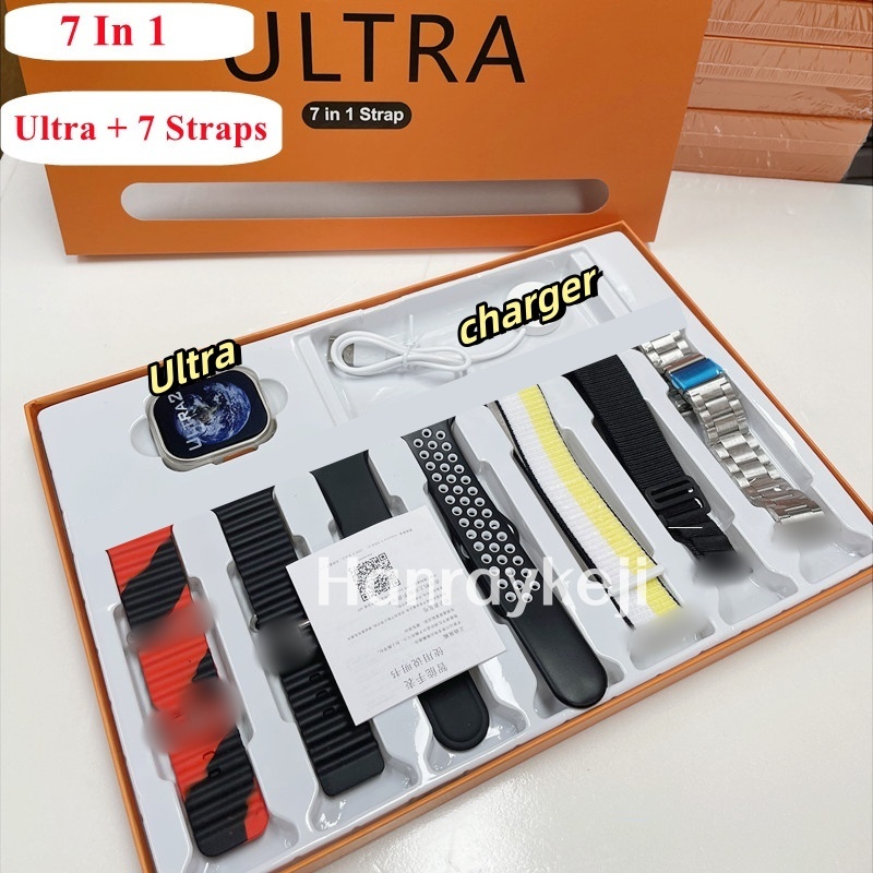 With 7 Bands Smart Watch Ultra 9 49mm 2.01 Inch Health Monitoring Sport