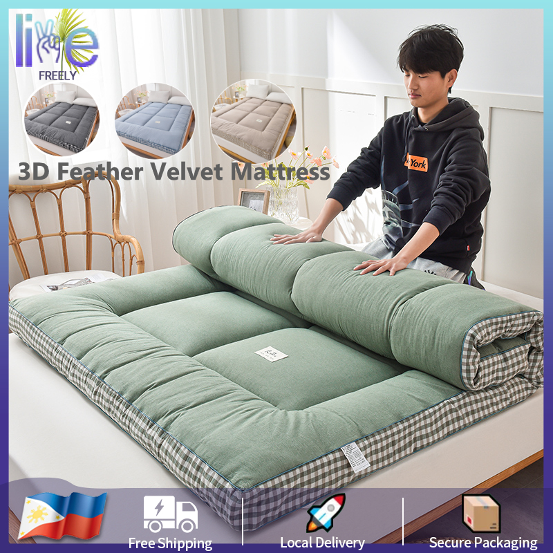 Foldable Matress Pads Single/Double/Queen/King Thickened Tatami ...