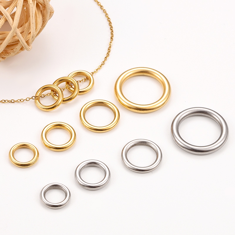 Stainless Steel Gold Seamless Rings Jewelry 18K Gold Ring DIY Jewelry ...