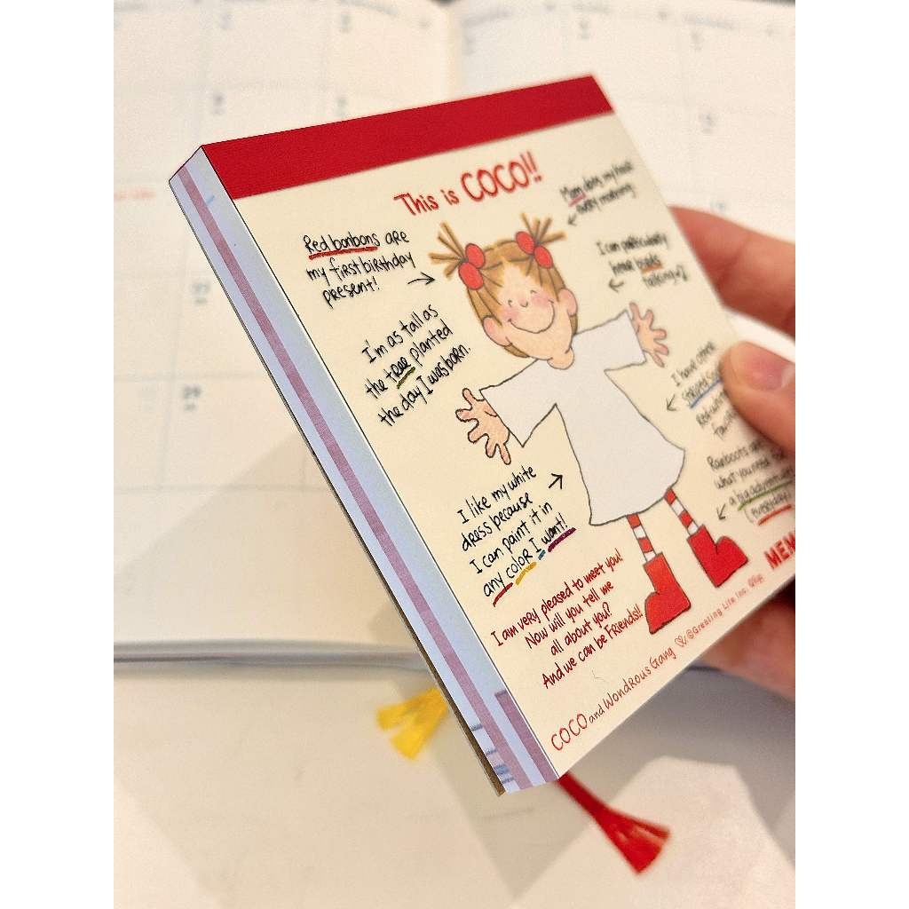 Cartoon Cute coco Sauce Notepad Color Inner Page Non-Sticky Sticky Note ...