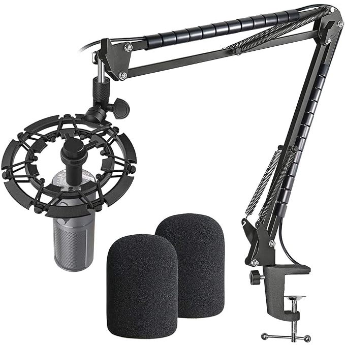 Razer Seiren X Mic Stand with Foam - Mic Boom Arm and Shock Mount ...