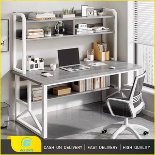 GC Computer Desk Student Study Table with Book Shelf Table Desktop Desk ...
