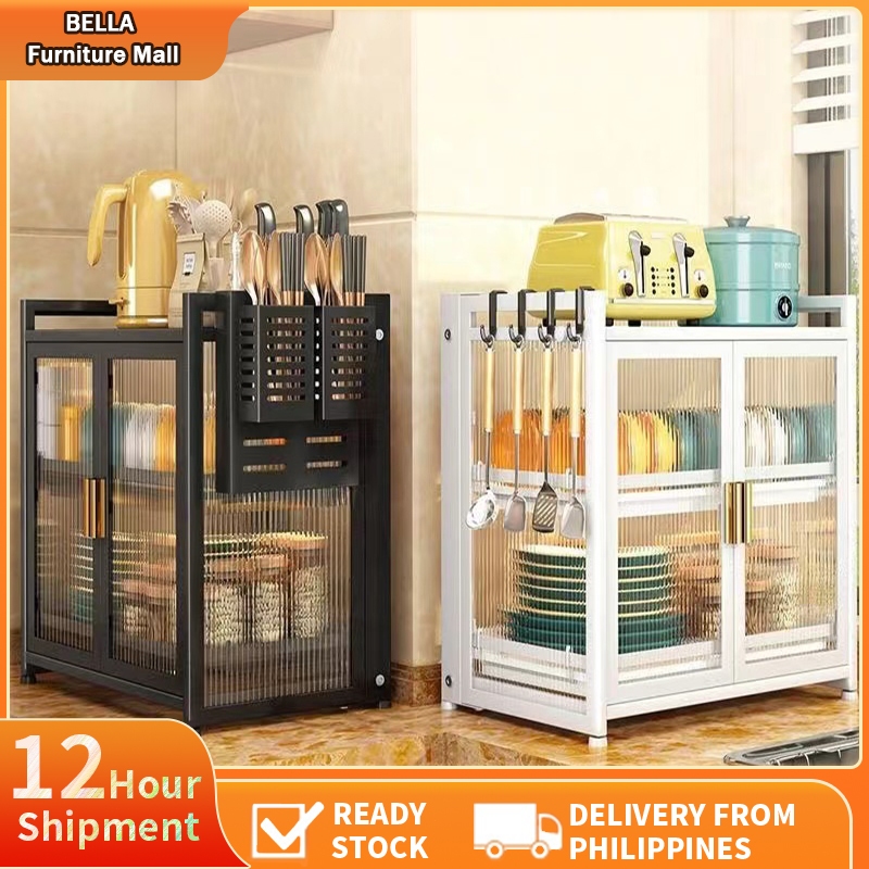 Kitchen Dish Rack Dish Cabinet Countertop Dish Rack with Drainer Dish ...