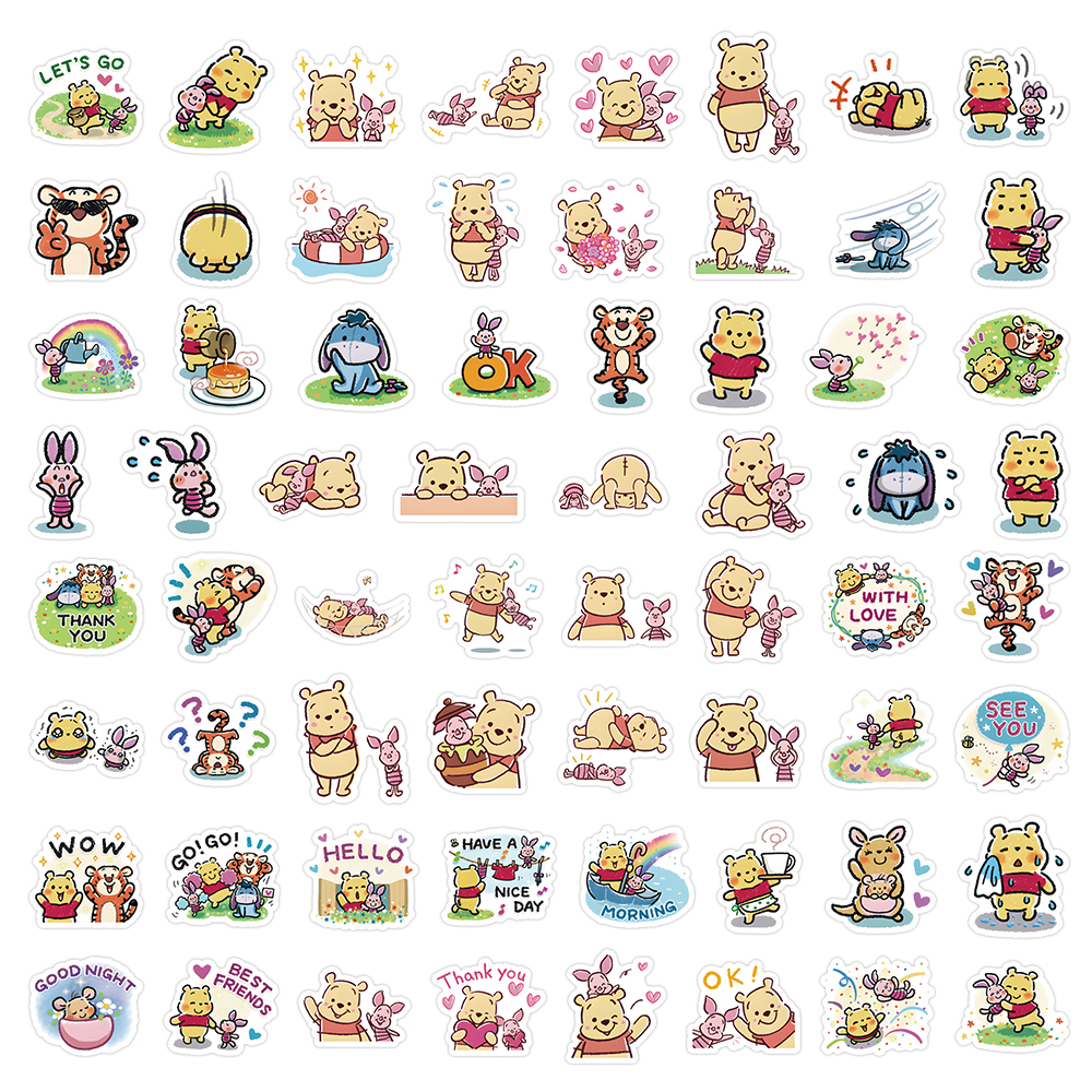 3D cartoon stickers for kids with Pooh Bear and random characters - 1Pc ...