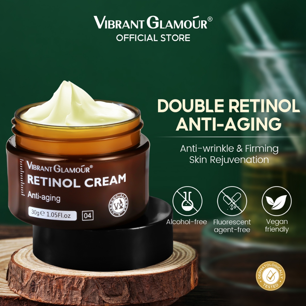 VIBRANT GLAMOUR Retinol Face Cream Anti Aging Deeply Activate Collagen