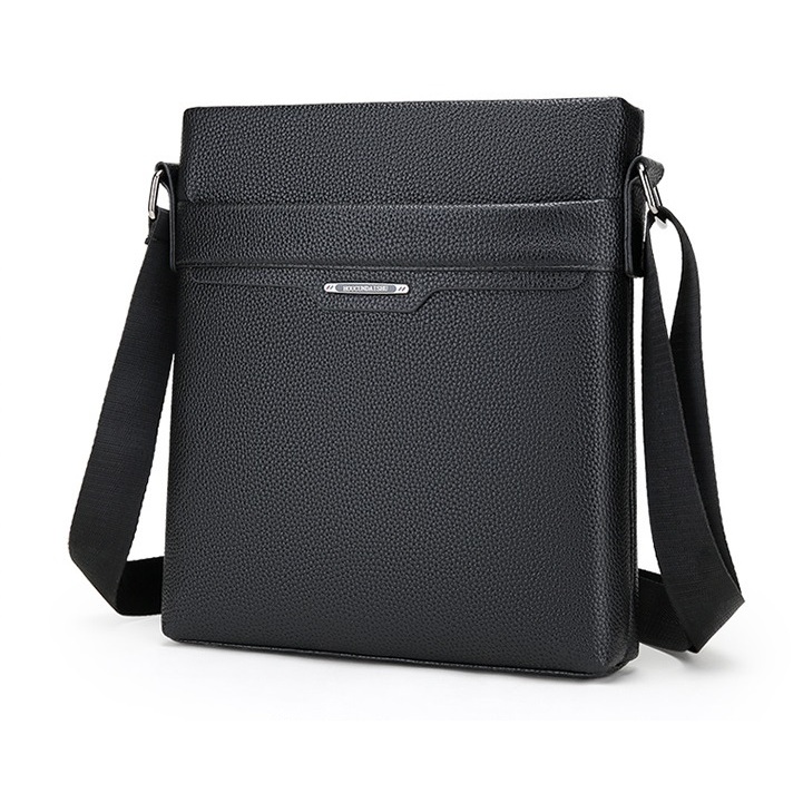 Men New Arrival Crossbody Bag Men's Pu Leather Sling Bag Causal Zipper  Messenger Bags #396
