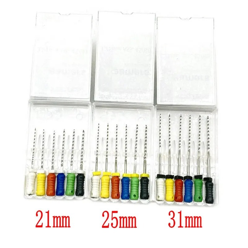 6pcs/kit Dental Lab Reamers Files Root Canal Dentist Materials Hand Use ...