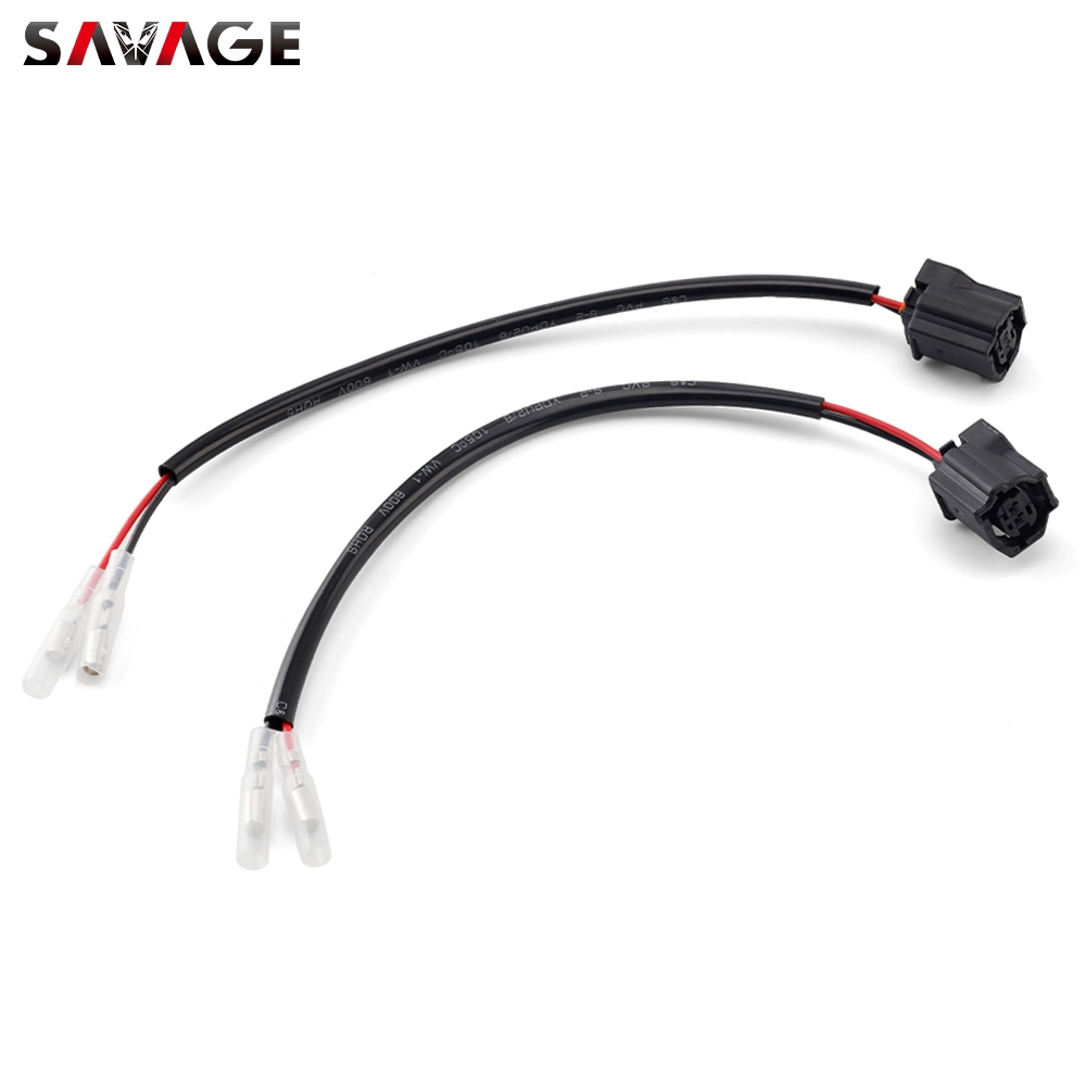 SING F LTD 1 Pair Motorcycle 2-Wire Indicator Adapter Connectors 18.5cm