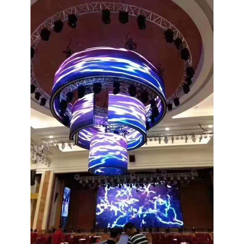 P3 240*120mm LED Flexible module LED cylindrical screen soft module ...