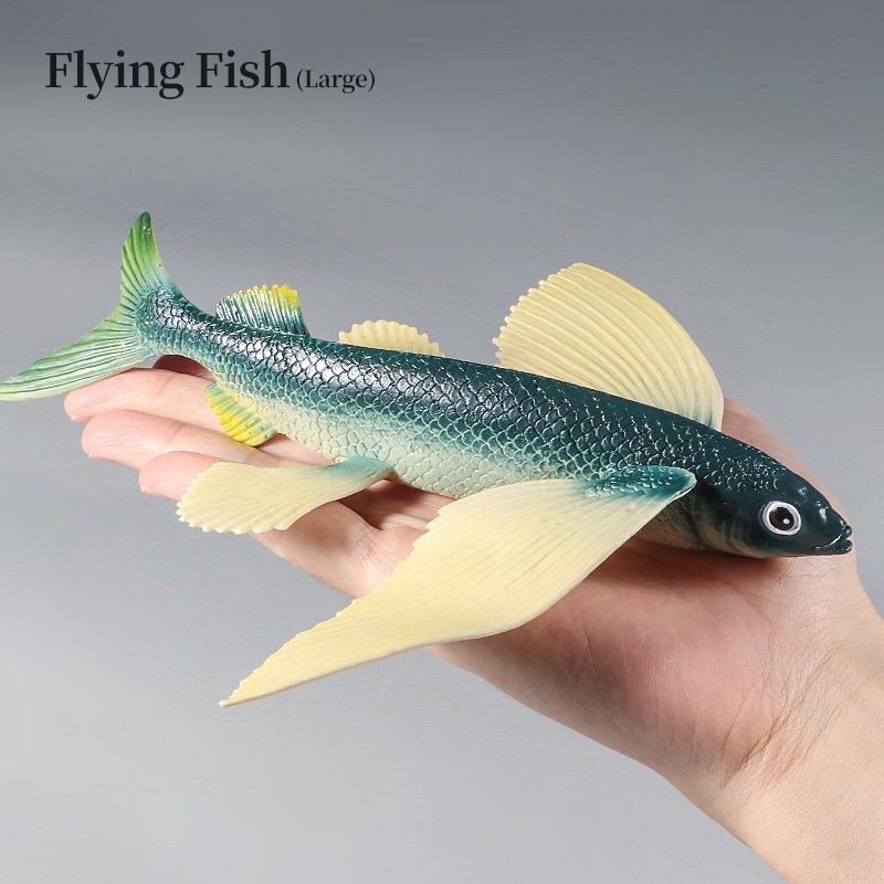 Ocean Marine Animal Underwater World Flying Fish Set Action Figures Sea ...