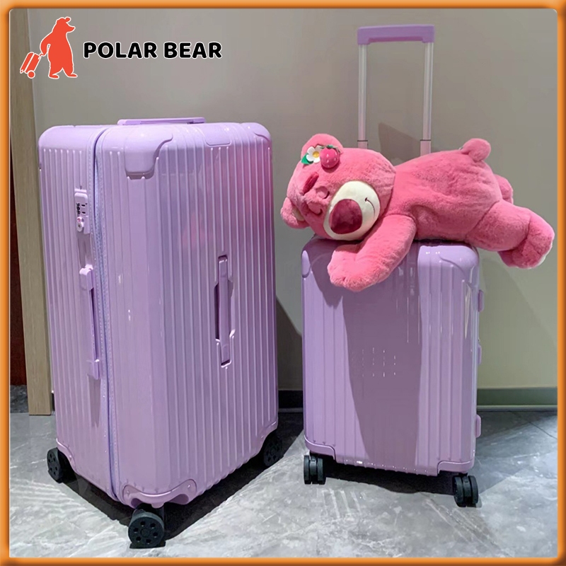 20/32 Inch Glossy Luggage Heavy Duty Suitcase Luggage Travel Bag  Lightweight Large Capacity Trolley