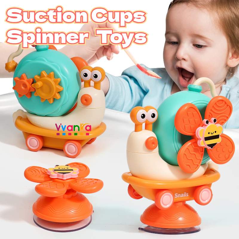 High Chair Toy Suction Cups Sensory Travel Toys for Baby 6-12-18 Months ...