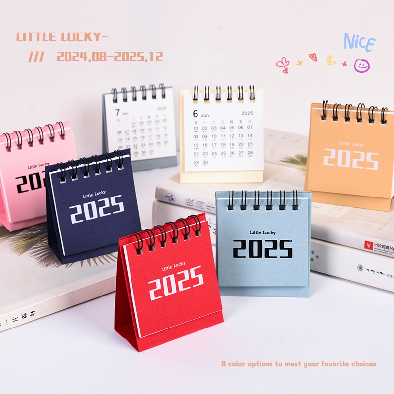 2025 Mini Desktop Calendar Simple and Lovely Design Desk Calendar Small ...
