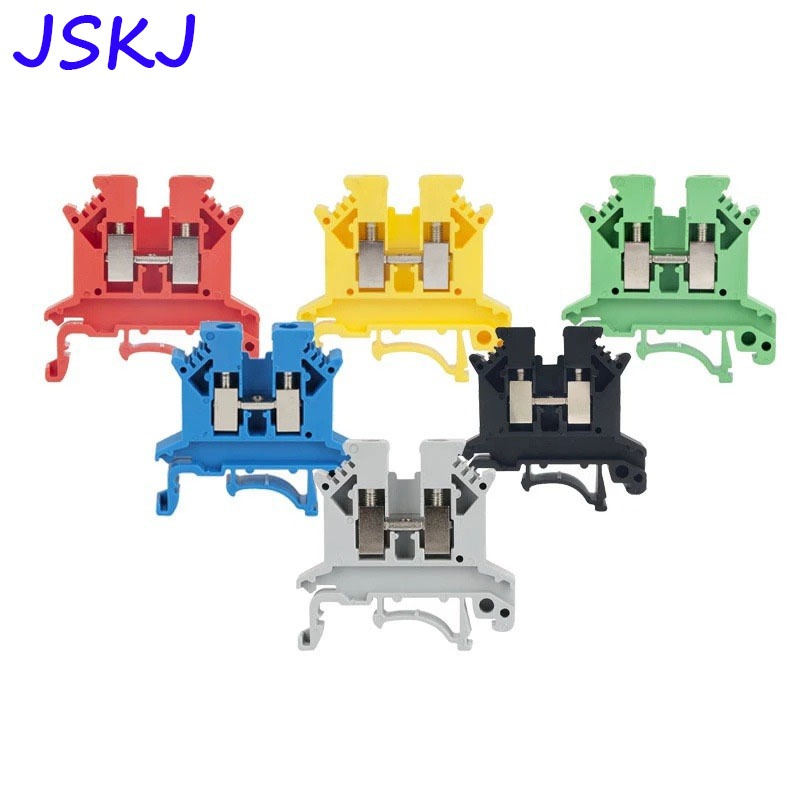 3/5/10Pcs Din Rail Terminal Block Universal Panel Mount UK 2.5B Screw ...