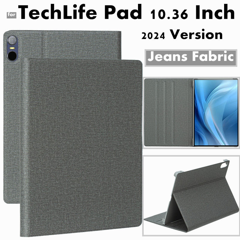 Housse Tablette TechLife Pad 10,36 Pouces - Cuir PU, Design Floral Papillon - Protection Renforcée Avec Aimant - Auto Veille/réveil
