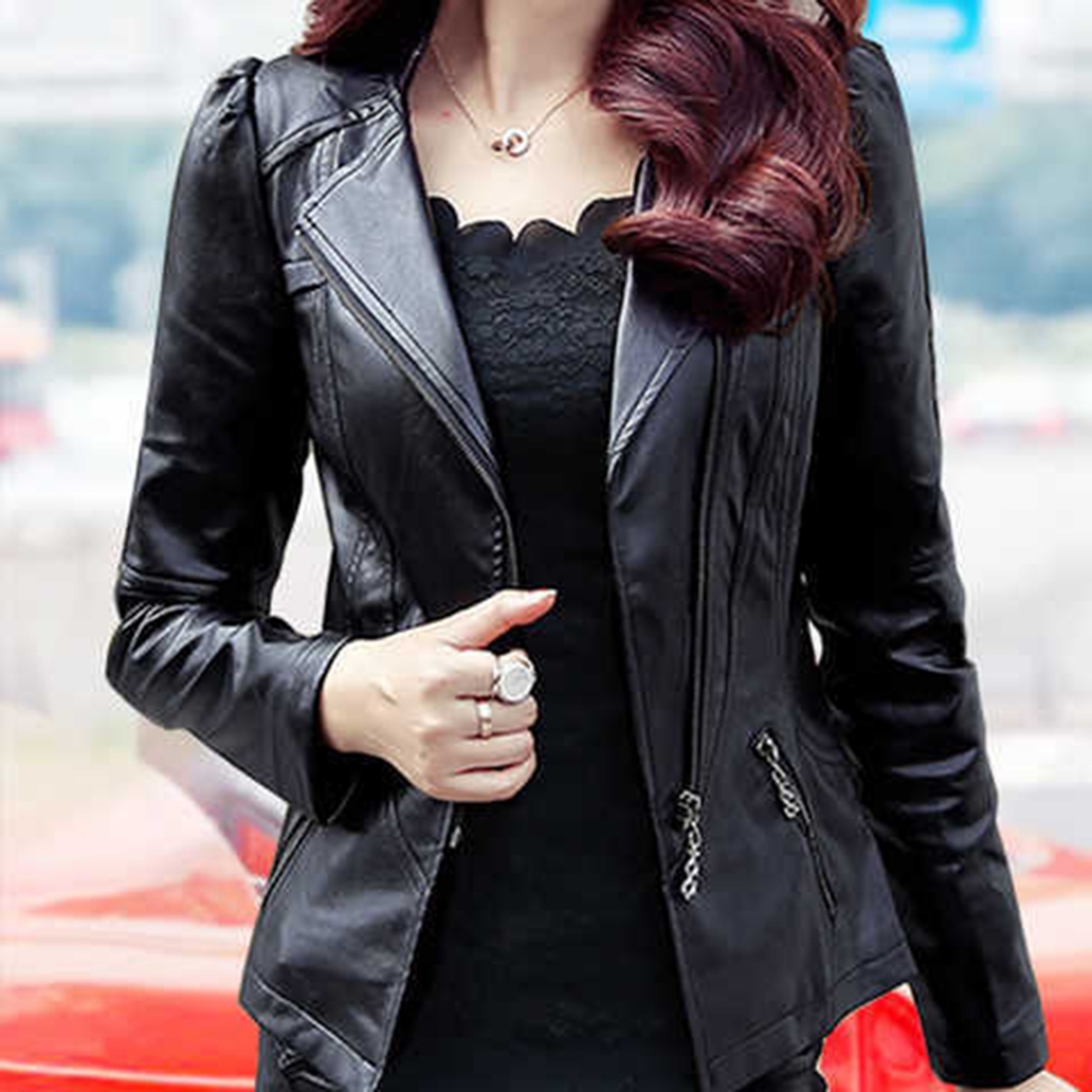 2WAY COMPACT SYNTHETIC 填める LEATHER JACKET