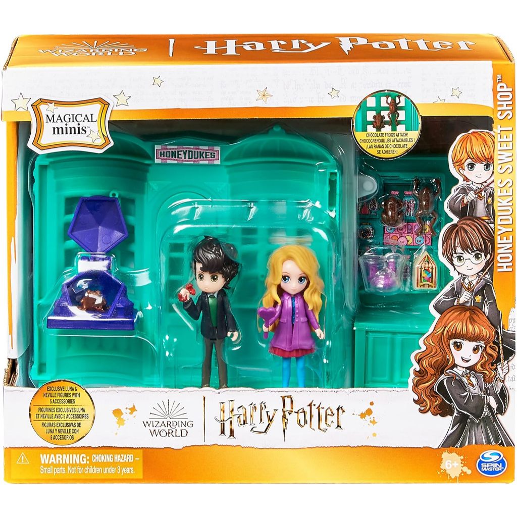 Wizarding World Harry Potter Magical Minis Honeydukes Sweet Shop with 2 Exclusive Figures and 5 Accessories